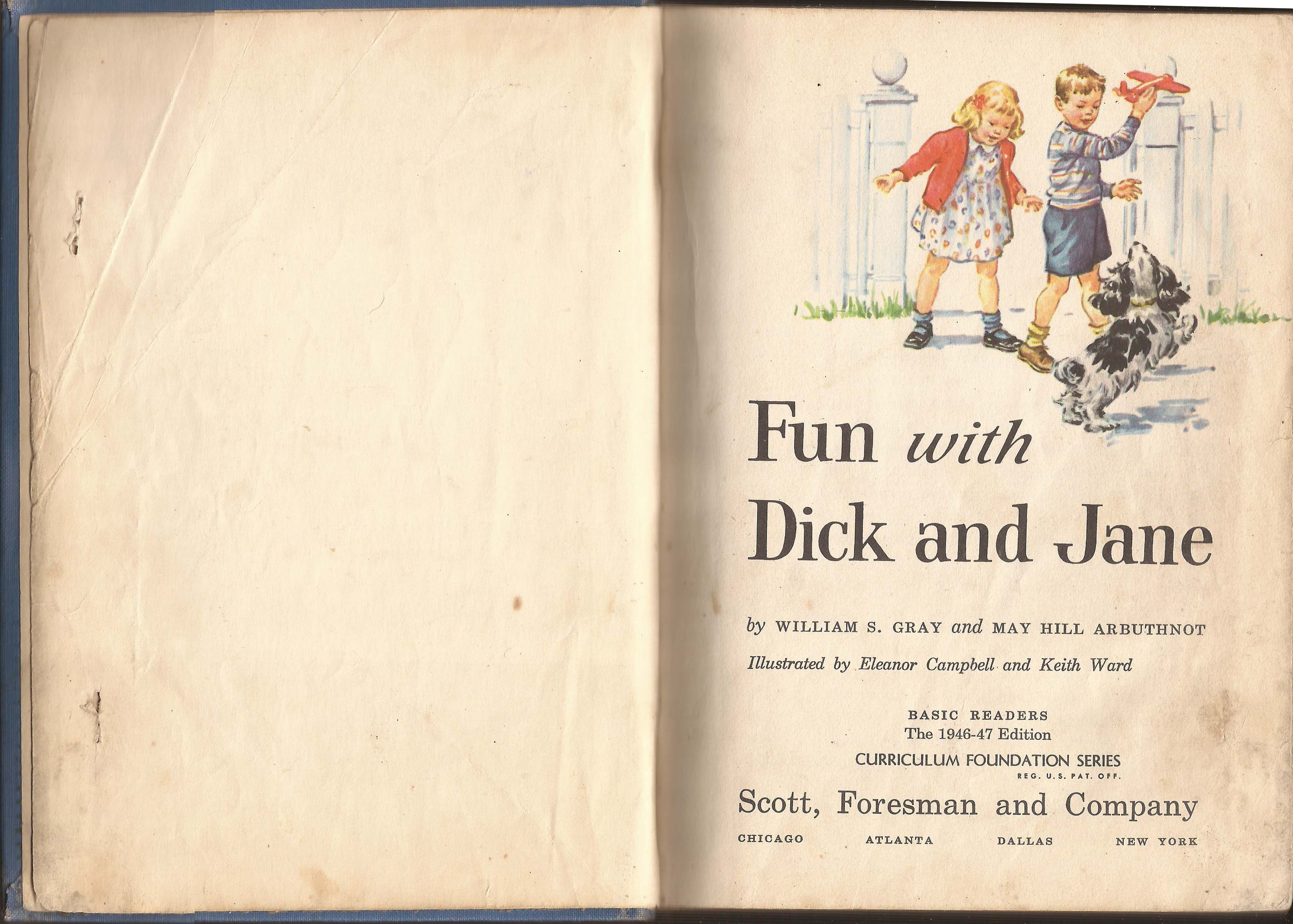 Vintage dick and jane books